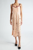 Erdem Sequin & Crystal Midi Cocktail Dress Ballet Pink And Clear at Nordstrom, Us