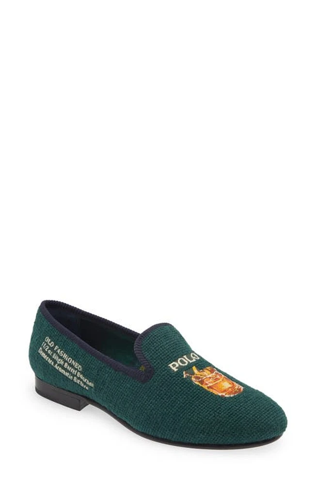 Polo Ralph Lauren Paxton Old Fashioned Needlepoint Slipper New Forest/Polo Bar at Nordstrom,