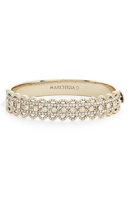 Marchesa Crystal Filigree Bangle in Gold at Nordstrom