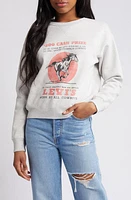 levi's Signature Graphic Crewneck Sweatshirt Crw Cash Prize Orbit Heat Gray at Nordstrom,