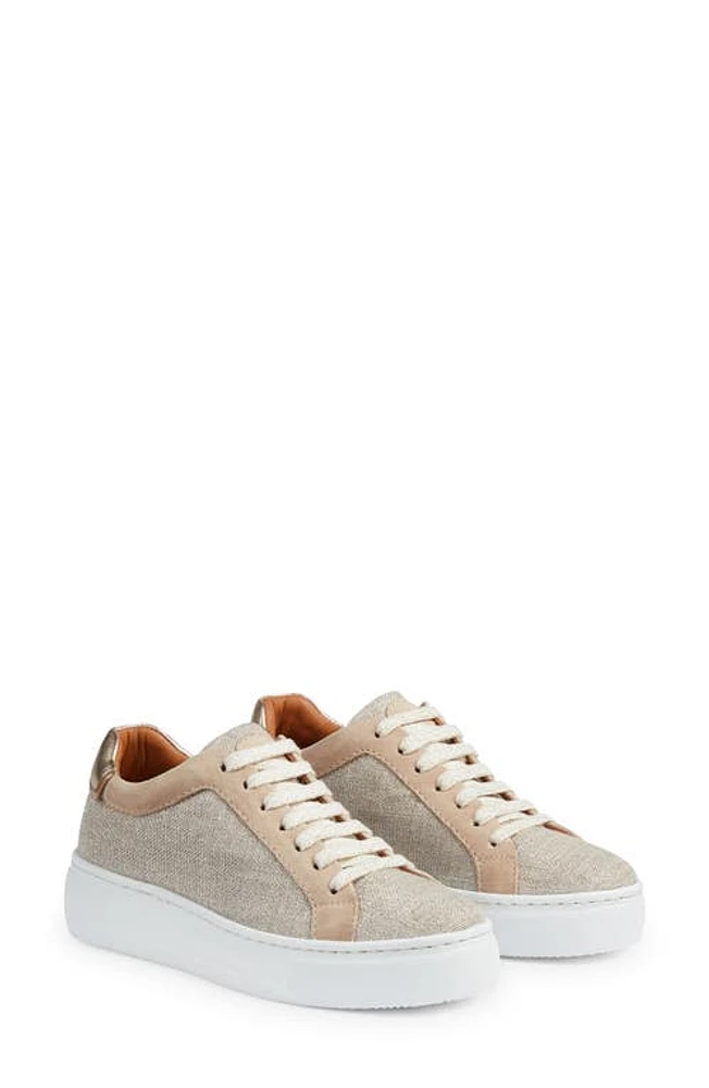 LK Bennett Lift Sneaker Cream/Gold at Nordstrom,