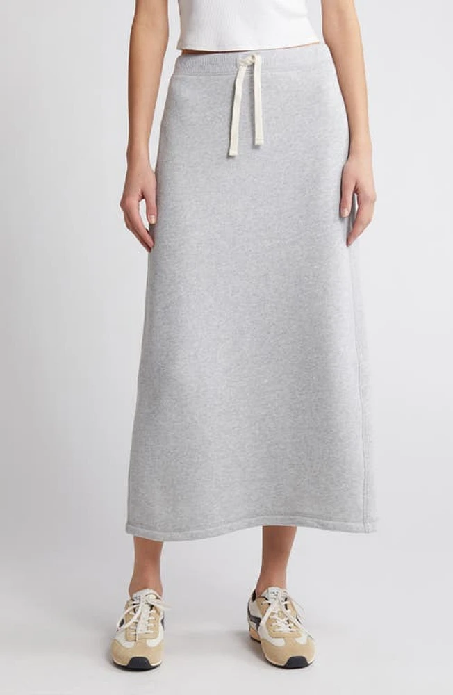 rag & bone Terry Midi Sweater Skirt Heather Grey at Nordstrom,