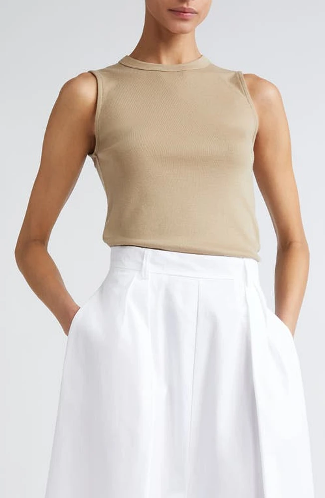 Róhe Merino Wool Rib Tank Beige at Nordstrom, Us