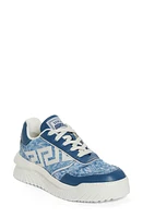 Versace Greek Key Sneaker Baby Gentian Blue Off White at Nordstrom,