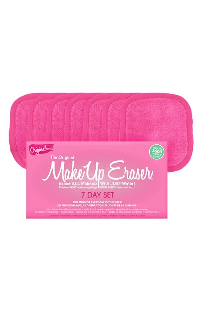 The Original MakeUp Eraser 7-Day MakeUp Eraser Set with Laundry Bag in Original Pink at Nordstrom