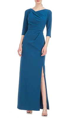 Kay Unger Margerite Column Gown Ink at Nordstrom,