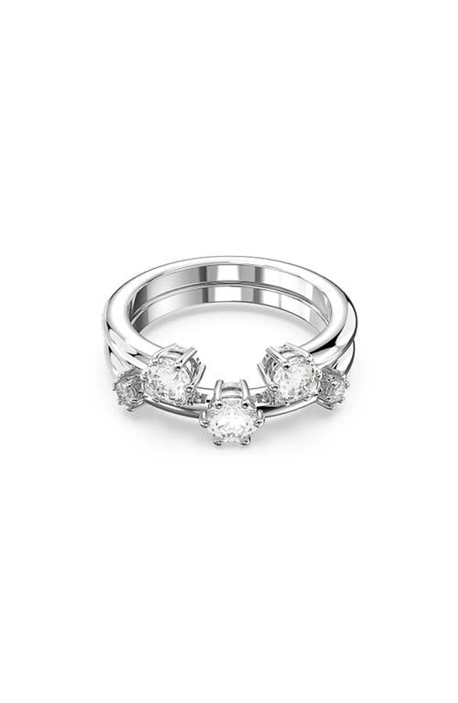 Swarovski Set of 2 Constella Rings in Silver at Nordstrom