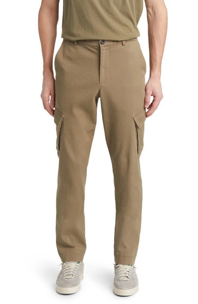 ATM Anthony Thomas Melillo Slim Fit Washed Cotton Twill Cargo Pants Oil Green at Nordstrom,