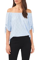 Chaus Cold Shoulder Knit Eyelet Top at Nordstrom,