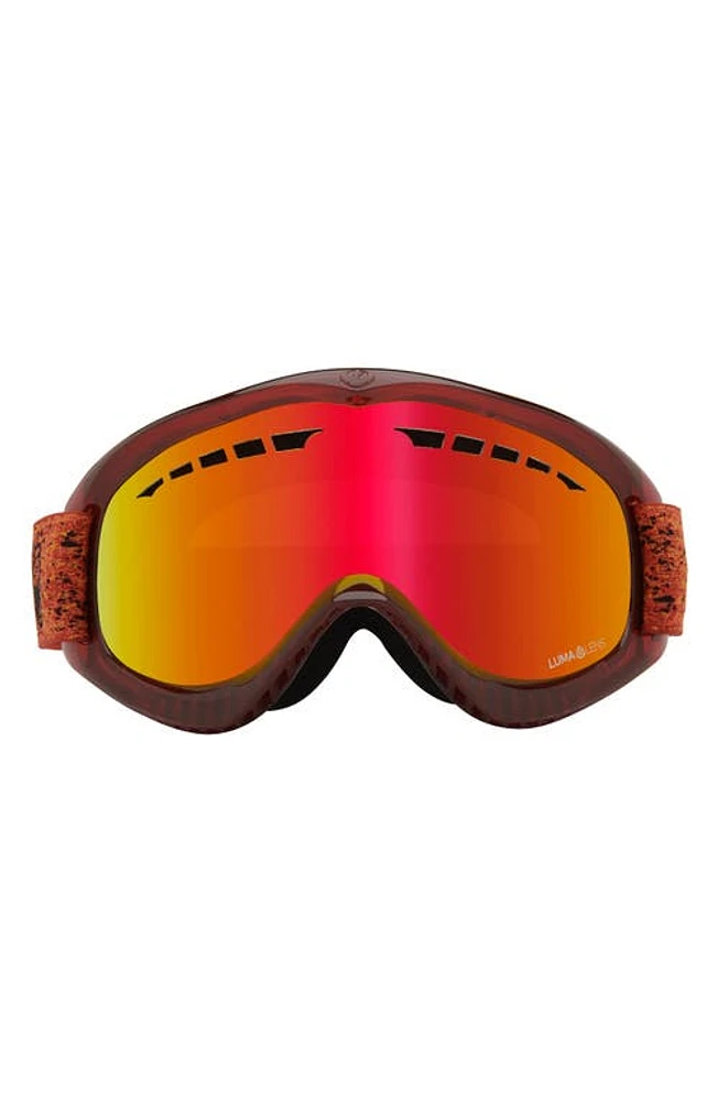 DRAGON DX Base Ion 57mm Snow Goggles in Light Fire/Red Ion at Nordstrom