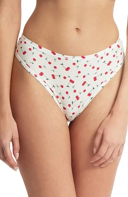 Hanky Panky PlayStretch Print Natural Rise Thong at Nordstrom,