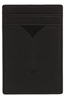 MCM Maxi Aren Leather Money Clip Card Case in Black at Nordstrom