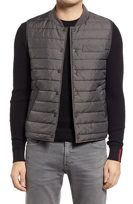 Stone Rose Water Repellent Puffer Vest Charcoal at Nordstrom,