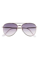 BP. 55mm Gradient Aviator Sunglasses in Gold- Black at Nordstrom