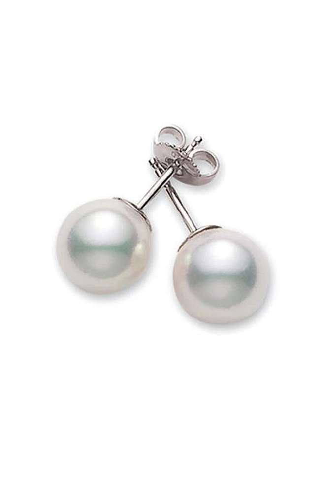 Mikimoto Akoya Pearl Stud Earrings at Nordstrom, Size 6-6.5