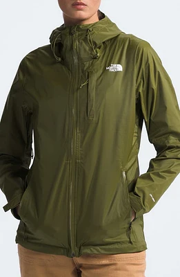 The North Face Alta Vista Water Repellent Hooded Jacket in Forest Olive at Nordstrom, Size Medium