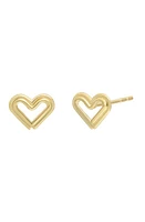 Bony Levy 14K Gold Heart Stud Earrings in 14K Yellow Gold at Nordstrom