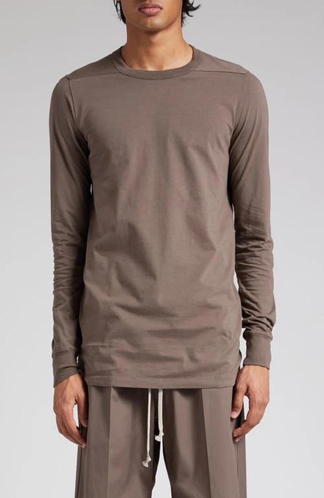 Rick Owens Level Long Sleeve T-Shirt Dust at Nordstrom,