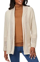 Foxcroft Pointelle Open Front Cardigan at Nordstrom, Regular