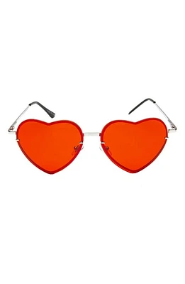 Rad + Refined Tinted Heart Shaped Sunglasses in at Nordstrom