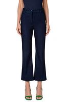 Akris punto Cali Stretch Denim Crop Bootcut Jeans Dark Blue at Nordstrom,