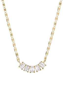 Lana Five-Diamond Emerald Cut Necklace in Yellow Gold at Nordstrom, Size 16