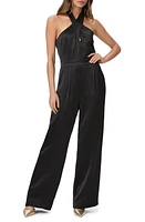 PAIGE Alimara Halter Wide Leg Jumpsuit Black at Nordstrom,