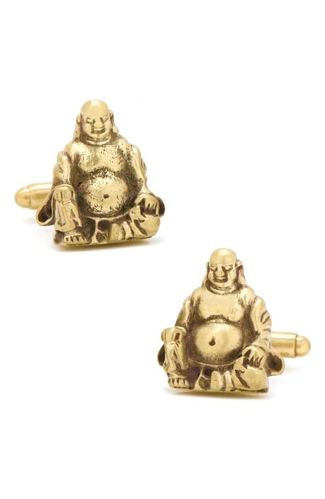 Cufflinks, Inc. Smiling Buddha Cuff Links in Metallic Gold at Nordstrom