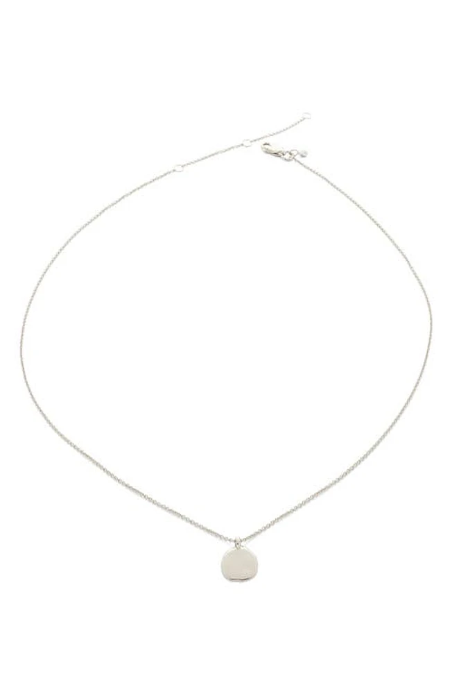 Monica Vinader Siren Petal Necklace in Sterling Silver at Nordstrom