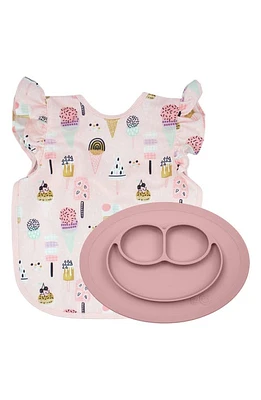 ezpz x BapronBaby Blush Apron & Feeding Mat Set at Nordstrom