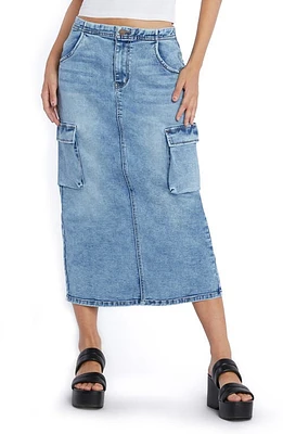 Wash Lab Denim Utility Maxi Skirt at Nordstrom,