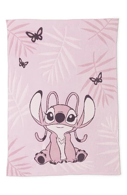 barefoot dreams x Disney CozyChic Baby Blanket in Angel Pink Multi at Nordstrom