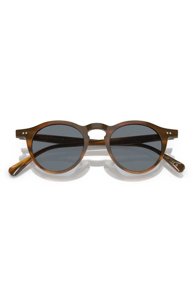 Oliver Peoples OP-13 47mm Photochromic Round Sunglasses in Light Wood at Nordstrom