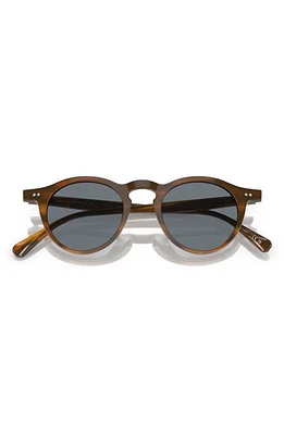 Oliver Peoples OP-13 47mm Photochromic Round Sunglasses in Light Wood at Nordstrom