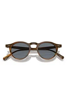 Oliver Peoples OP-13 47mm Photochromic Round Sunglasses in Light Wood at Nordstrom