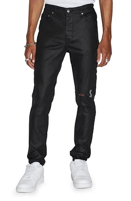 Ksubi Chitch Waxed Denim Skinny Jeans Black at Nordstrom,