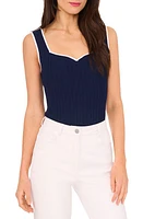 halogen(r) Piped Sweetheart Neck Sweater Tank Top at Nordstrom,