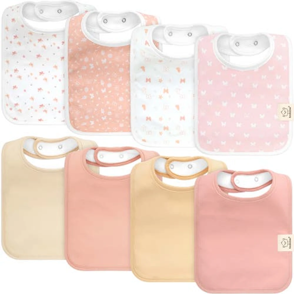 KeaBabies 8-Pack Coast Drool Bibs in Butterflies at Nordstrom