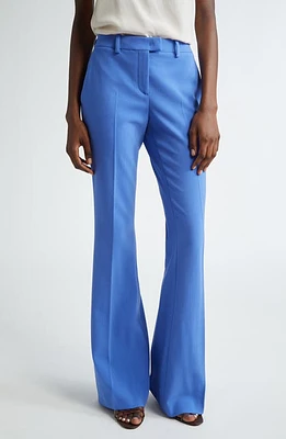 Michael Kors Haylee Stretch Virgin Wool Blend Flare Leg Pants at Nordstrom,