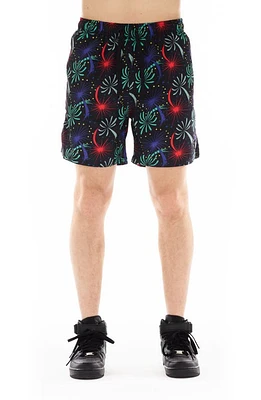 Cult of Individuality Fireworks Print Swim Trunks at Nordstrom,