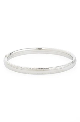 Mignonette Bead Edge Silver Bangle at Nordstrom