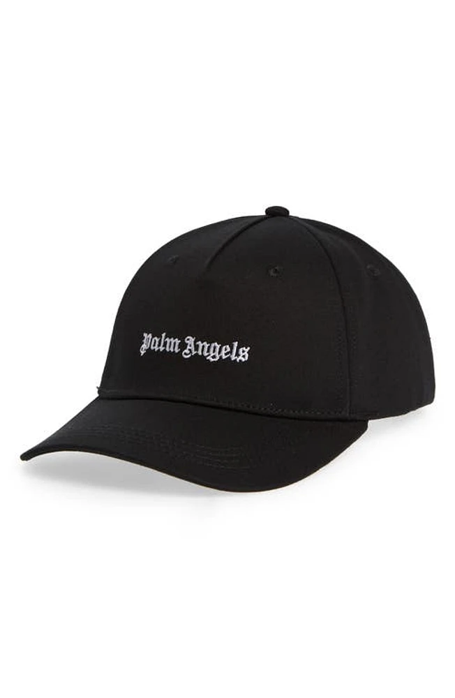 Palm Angels Embroidered Classic Logo Baseball Cap in Black Off White at Nordstrom