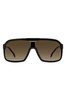 Carrera Eyewear 99mm Oversize Rectangular Sunglasses in Black at Nordstrom