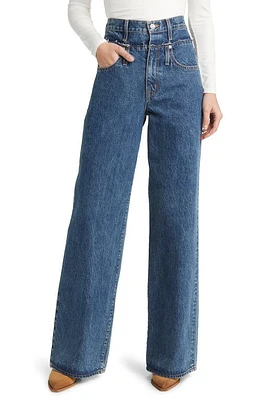 SLVRLAKE Re-Worked Double High Waist Organic Cotton Wide Leg Jeans in Forbidden Love at Nordstrom, Size 31