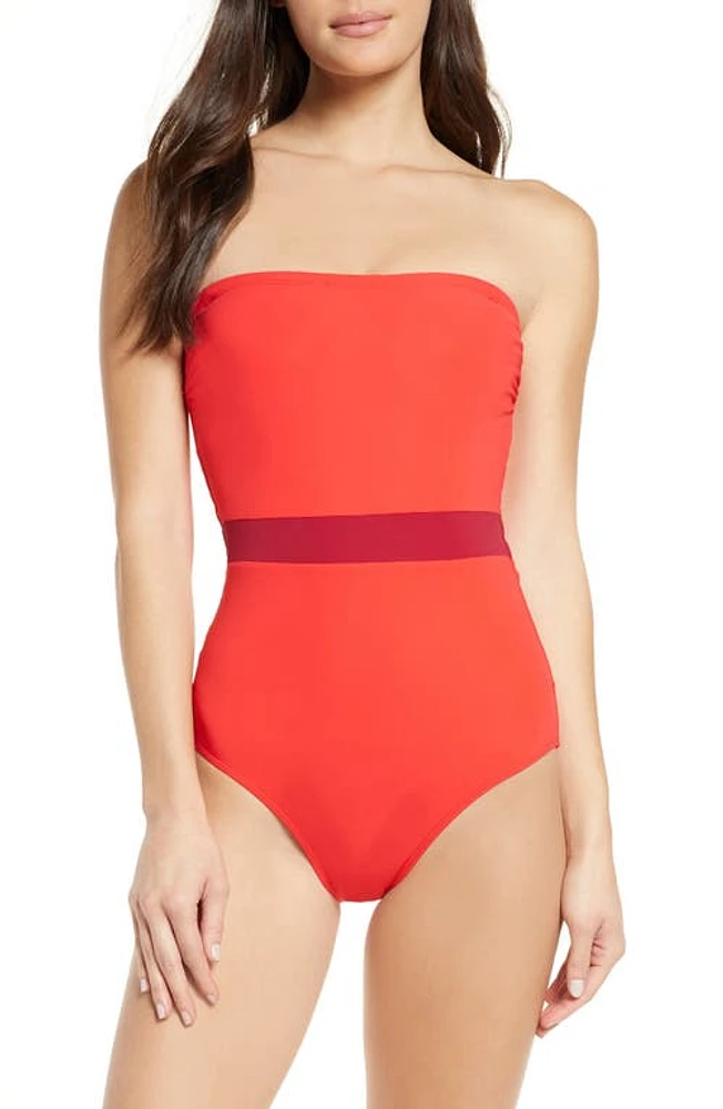 Flagpole Rita One-Piece Swimsuit in Cherry/Beet at Nordstrom, Size X-Small