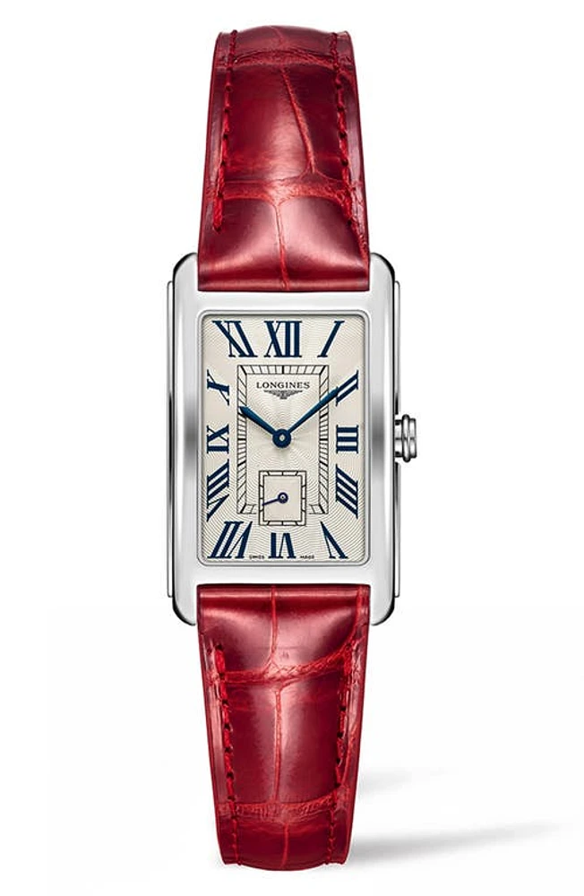 Longines DolceVita Leather Strap Watch