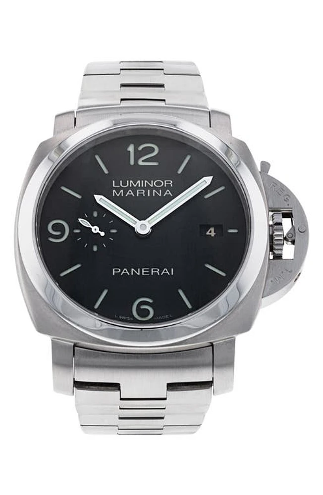 Watchfinder & Co. Preowned Panerai Manifattura Luminor Bracelet Watch, 44mm in Steel at Nordstrom