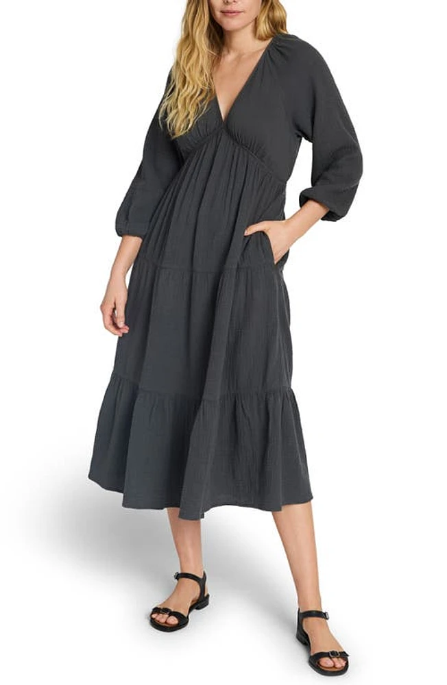 Faherty Dream Organic Cotton Gauze Midi Dress at Nordstrom,