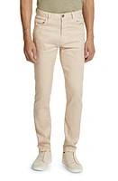 ZEGNA Roccia Linen & Cotton Stretch Twill Slim Fit Jeans Iuta Beige at Nordstrom,