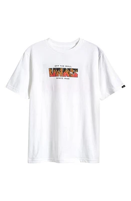 Vans Kids' Digi Flames Cotton Graphic T-Shirt White at Nordstrom